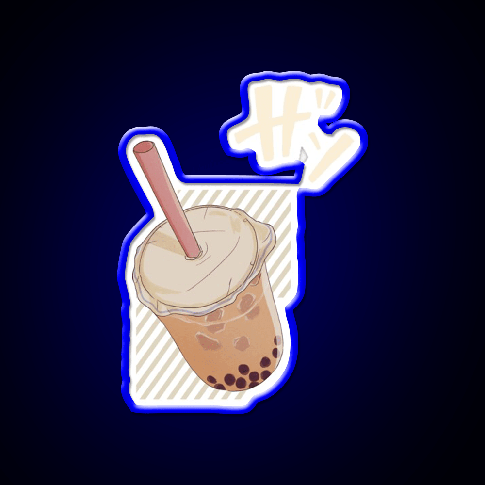 Chinese Food Bubble Tea Led Neon Sign Chinese Food Rgb Color - Shineneon