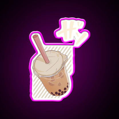 Chinese Food Bubble Tea Led Neon Sign Chinese Food Rgb Color - Shineneon