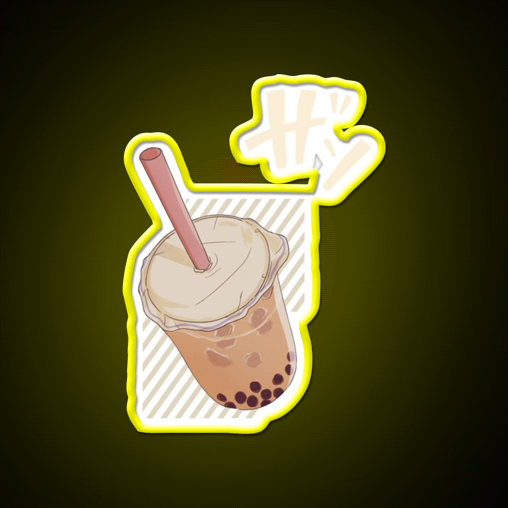 Chinese Food Bubble Tea Led Neon Sign Chinese Food Rgb Color