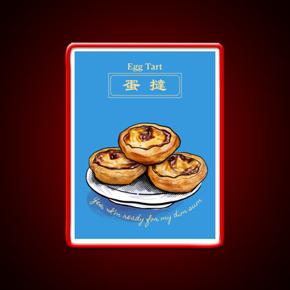 Chinese Food Dim Sum Egg Tart Led Neon Sign Chinese Food Rgb Color