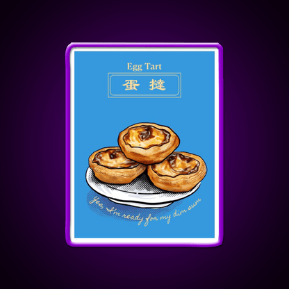 Chinese Food Dim Sum Egg Tart Led Neon Sign Chinese Food Rgb Color - Shineneon