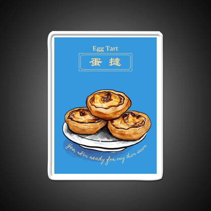 Chinese Food Dim Sum Egg Tart Led Neon Sign Chinese Food Rgb Color - Shineneon