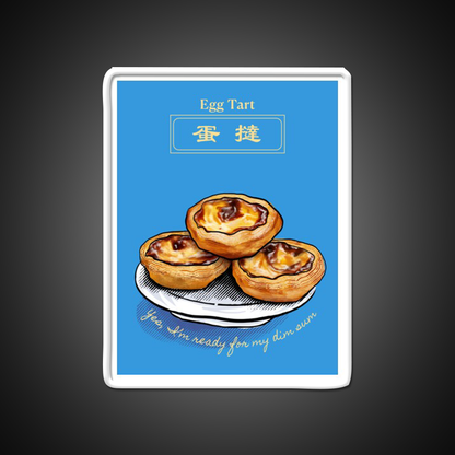 Chinese Food Dim Sum Egg Tart Led Neon Sign Chinese Food Rgb Color