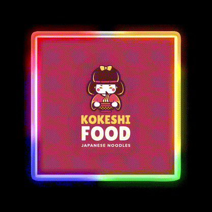 Chinese Food Led Neon Sign Chinese Food Rgb Color