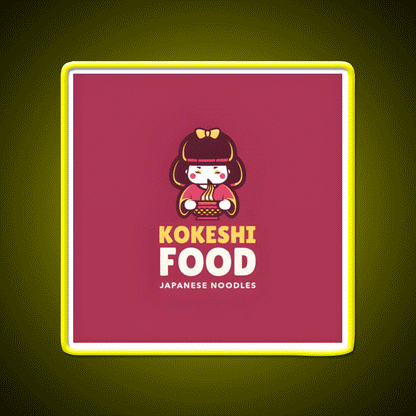 Chinese Food Led Neon Sign Chinese Food Rgb Color