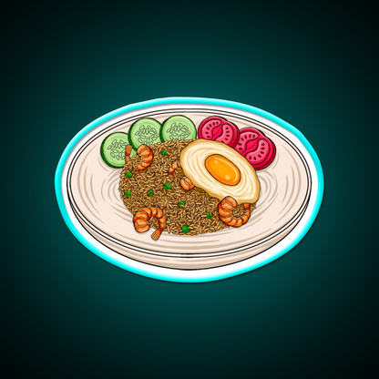 Chinese Food Led Neon Sign Chinese Food Wall Art Rgb Color