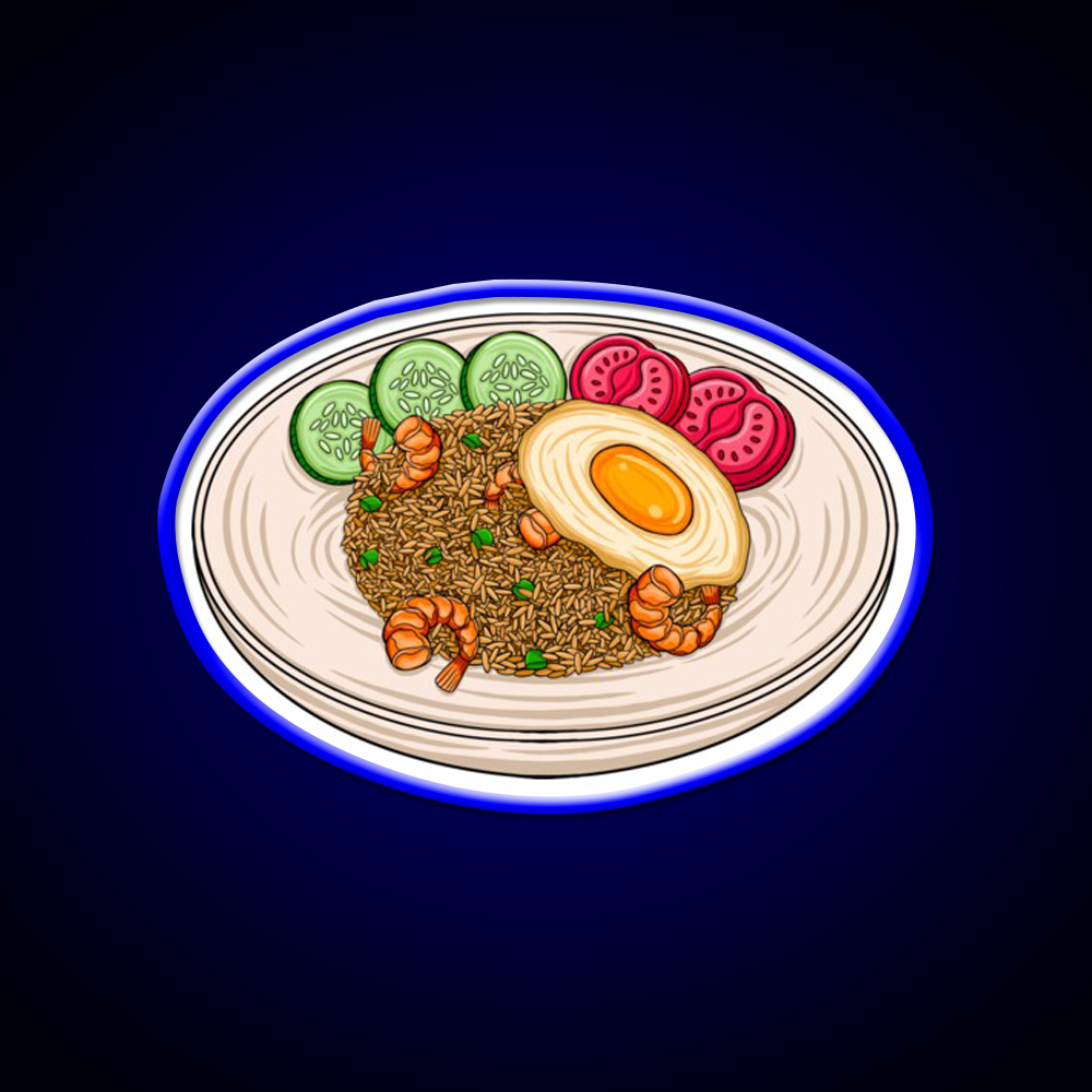 Chinese Food Led Neon Sign Chinese Food Wall Art Rgb Color