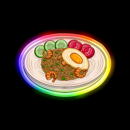 Chinese Food Led Neon Sign Chinese Food Wall Art Rgb Color