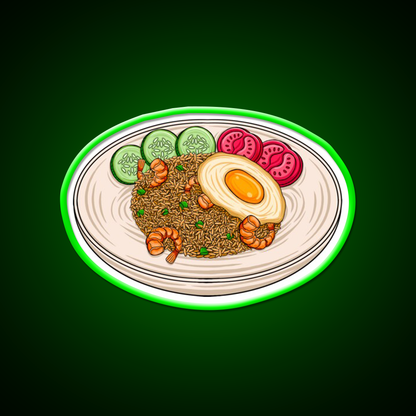 Chinese Food Led Neon Sign Chinese Food Wall Art Rgb Color