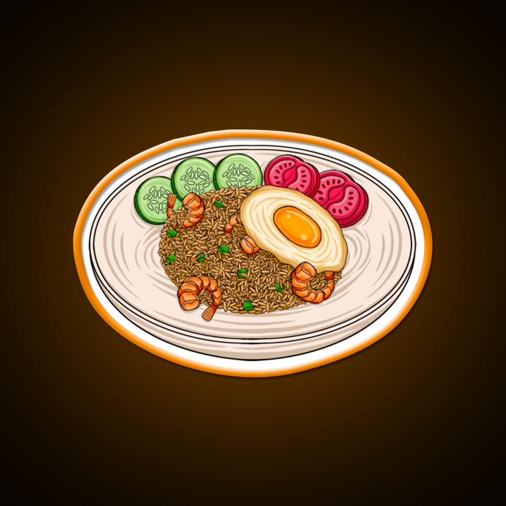 Chinese Food Led Neon Sign Chinese Food Wall Art Rgb Color