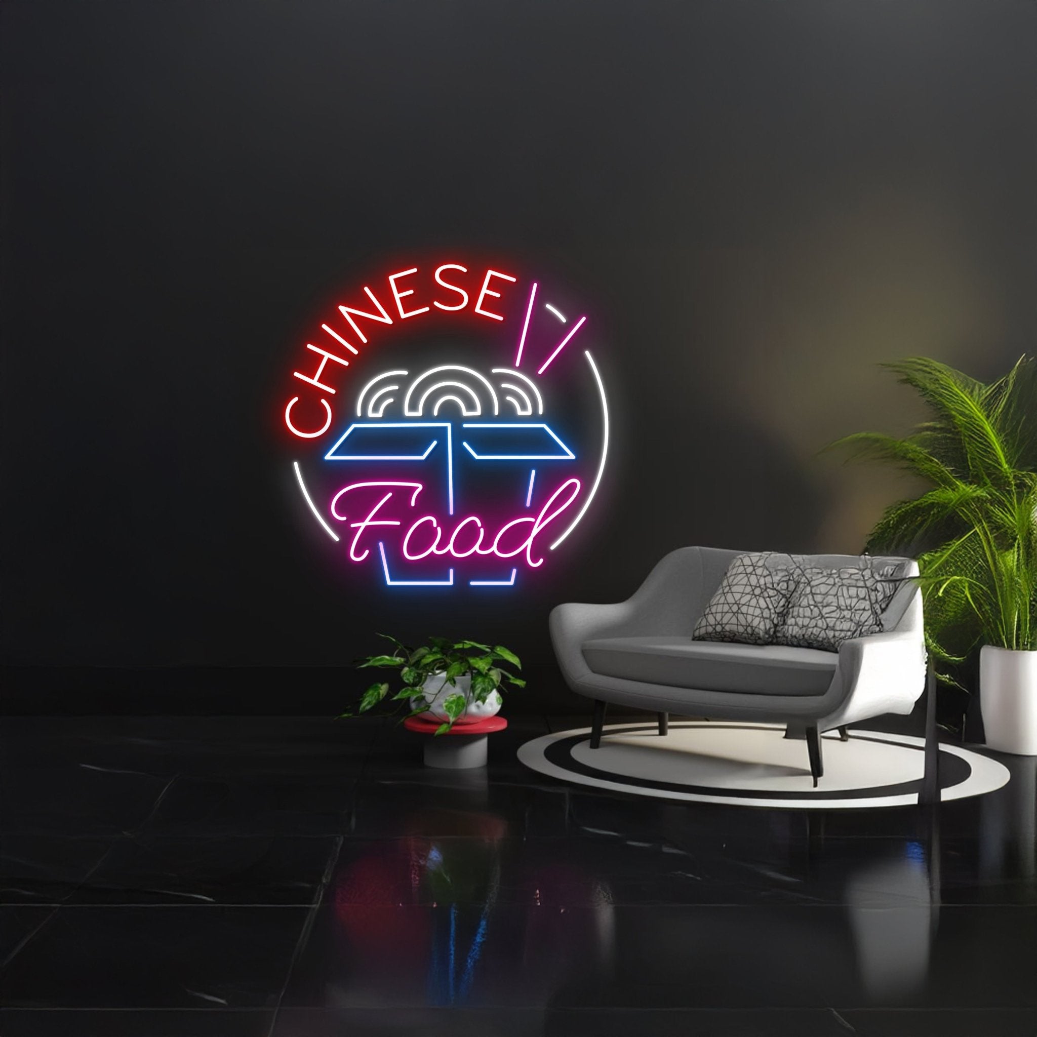 Chinese Food Led Sign Noodles Box Neon Sign - Shineneon