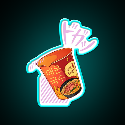 Chinese Food Spicy Ramyeon Led Neon Sign Chinese Food Rgb Color