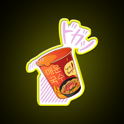 Chinese Food Spicy Ramyeon Led Neon Sign Chinese Food Rgb Color