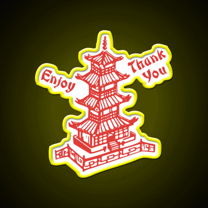 Chinese Food Take Out Neon Sign Led Neon Sign Chinese Food Rgb Color