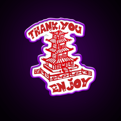 Chinese Food Take Out Thank You Enjoy Led Neon Sign Chinese Food Rgb Color - Shineneon
