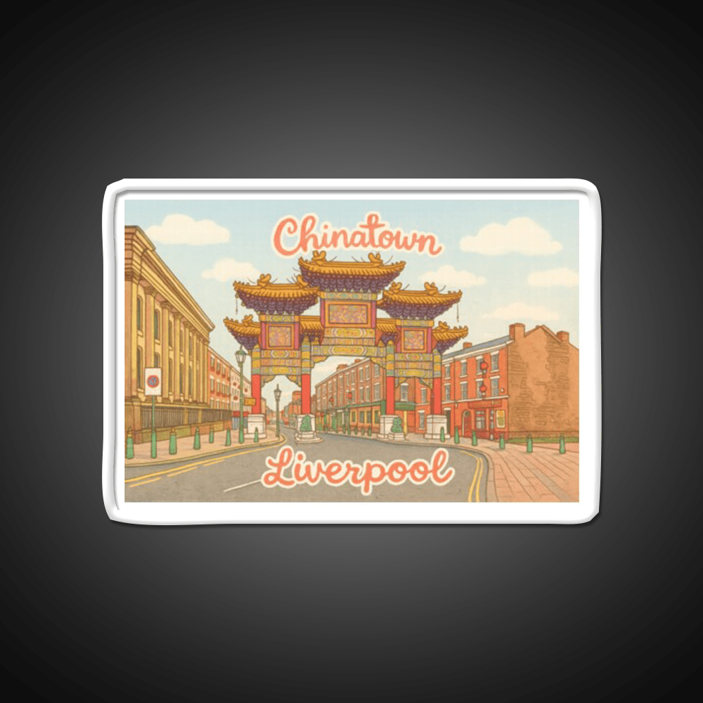 Chinese Gate Chinatown Liverpool Uk Asian Cultural Led Neon Sign Rgb Color - Shineneon
