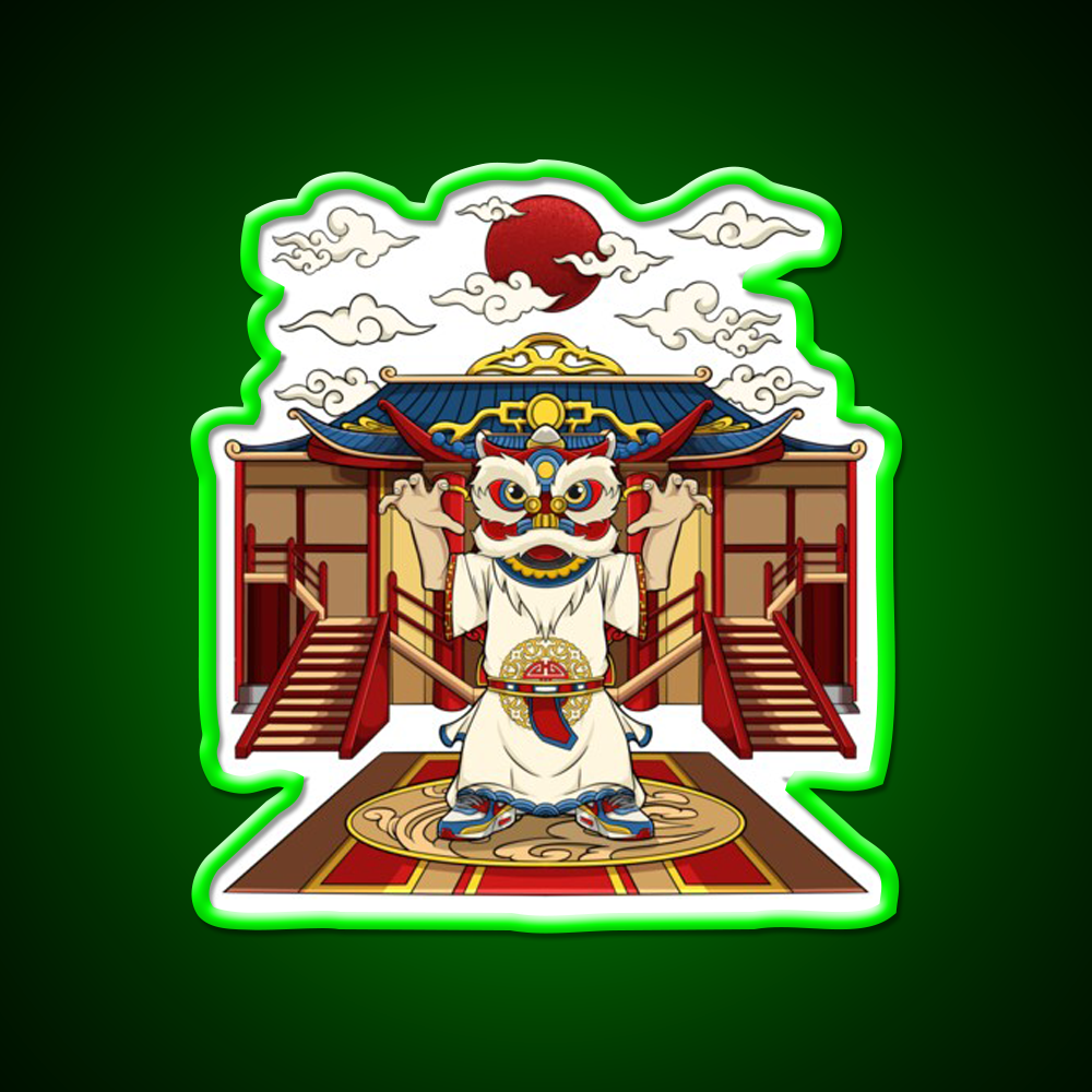 Chinese Lion Dance Asian Cultural Led Neon Sign Rgb Color - LED neon sign view 8