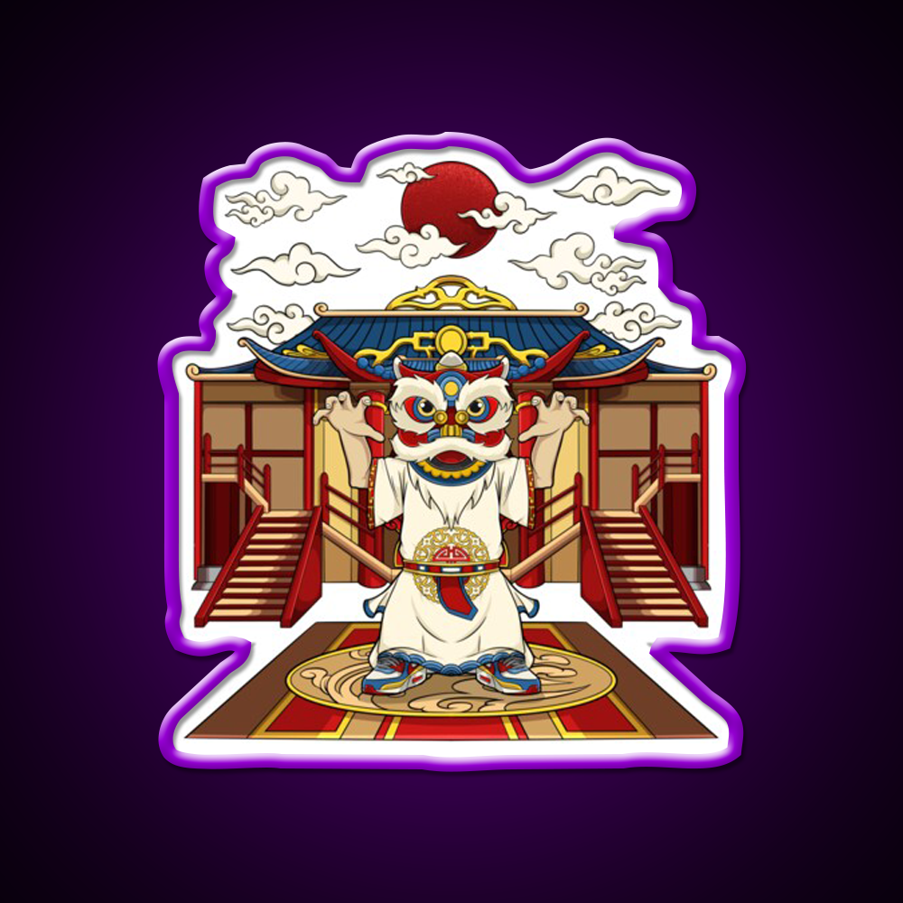 Chinese Lion Dance Asian Cultural Led Neon Sign Rgb Color - LED neon sign view 9