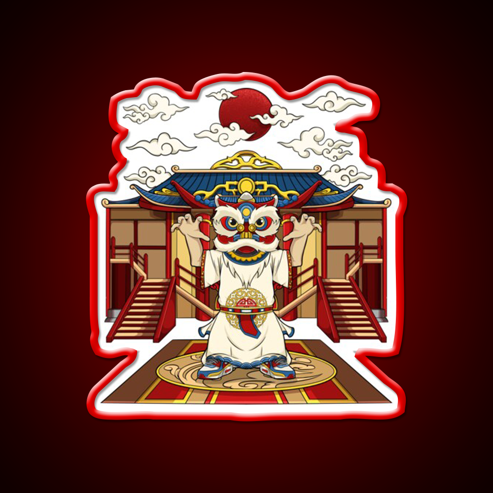 Chinese Lion Dance Asian Cultural Led Neon Sign Rgb Color - LED neon sign view 10