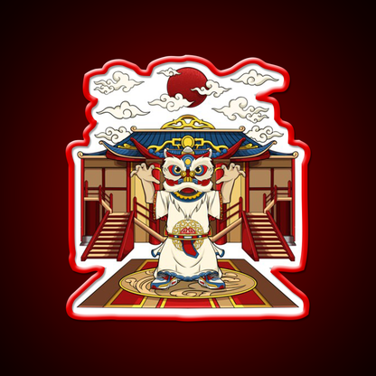 Chinese Lion Dance Asian Cultural Led Neon Sign Rgb Color - LED neon sign view 10