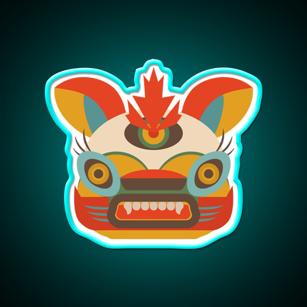 Chinese Monster Led Neon Sign Chinese Food Rgb Color