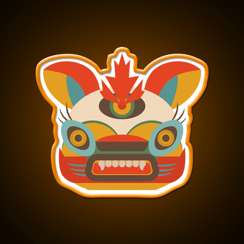 Chinese Monster Led Neon Sign Chinese Food Rgb Color