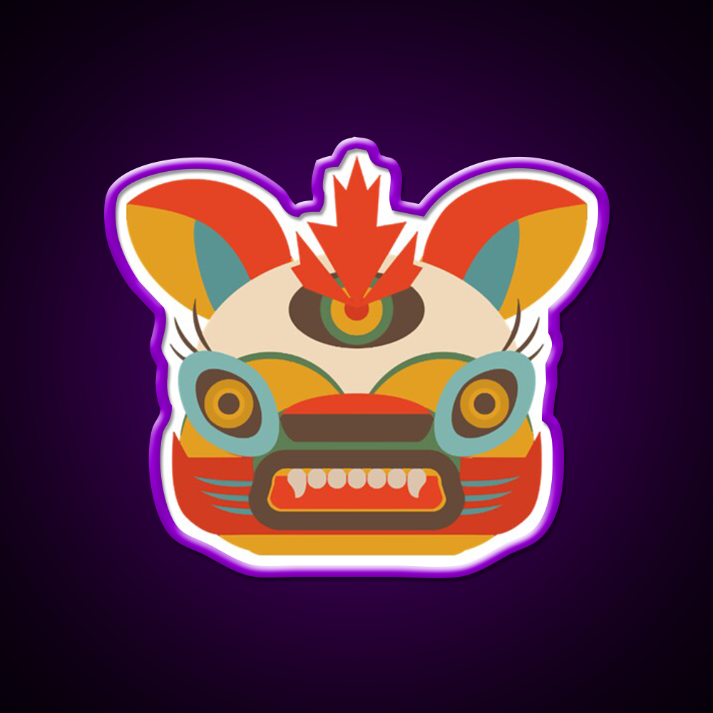 Chinese Monster Led Neon Sign Chinese Food Rgb Color