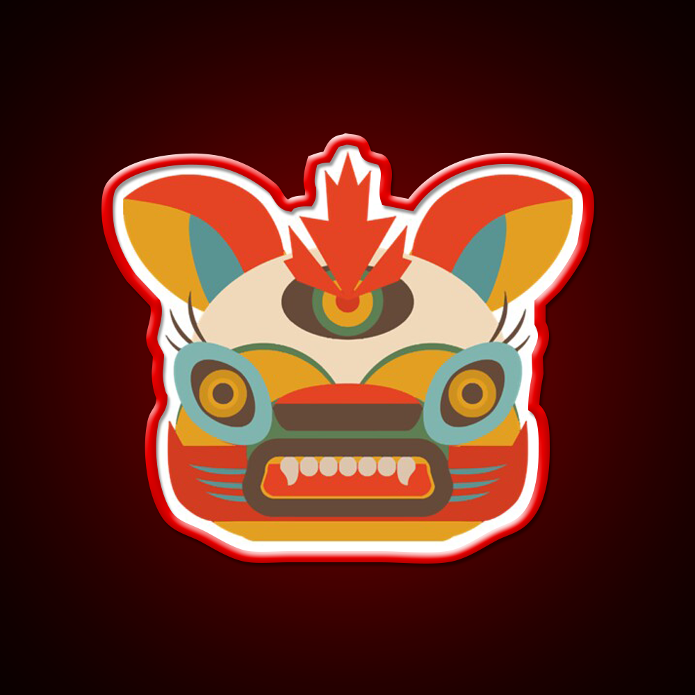 Chinese Monster Led Neon Sign Chinese Food Rgb Color