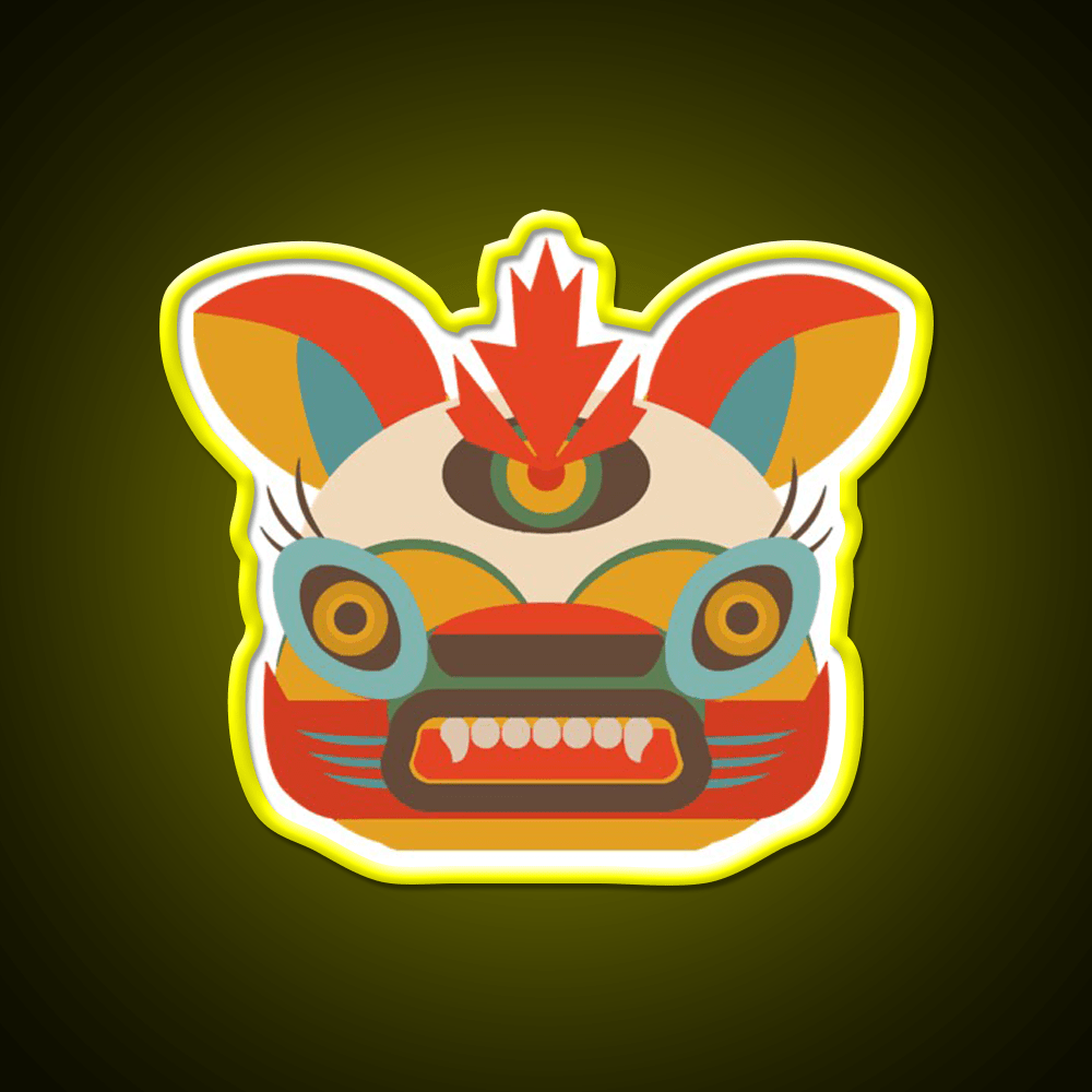 Chinese Monster Led Neon Sign Chinese Food Rgb Color - Shineneon