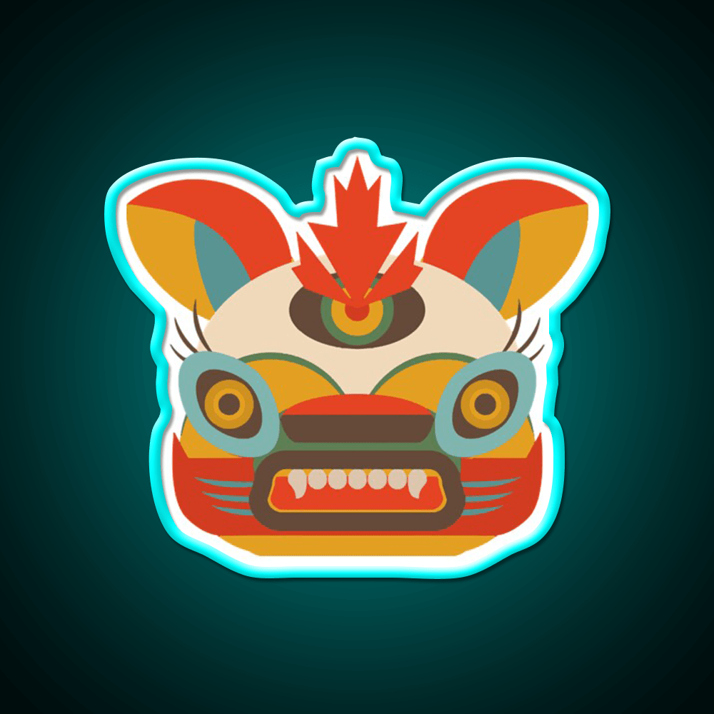 Chinese Monster Led Neon Sign Chinese Food Rgb Color - Shineneon