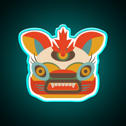 Chinese Monster Led Neon Sign Chinese Food Rgb Color - Shineneon
