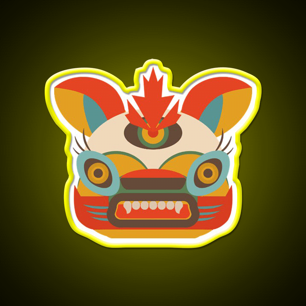 Chinese Monster Led Neon Sign Chinese Food Rgb Color