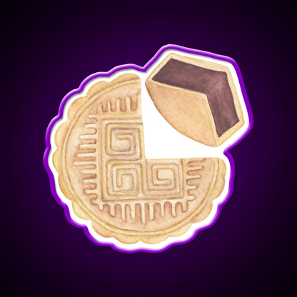 Chinese Mooncake Led Neon Sign Chinese Food Rgb Color - Shineneon