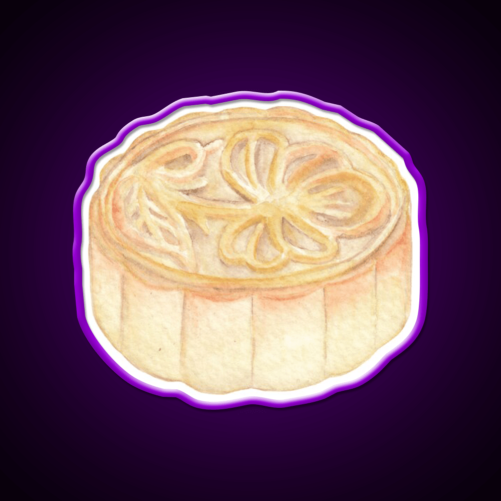 Chinese Mooncake Snack Food Led Neon Sign Rgb Color - Shineneon