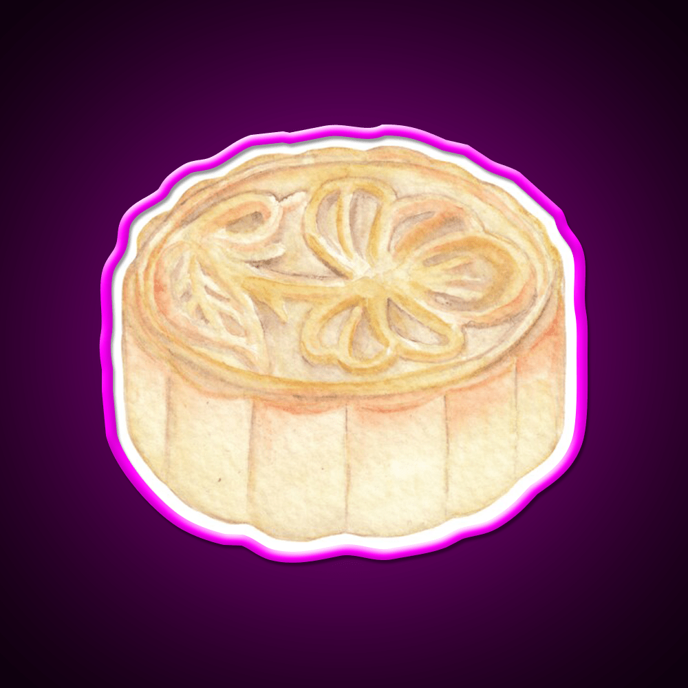 Chinese Mooncake Snack Food Led Neon Sign Rgb Color - Shineneon