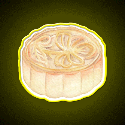 Chinese Mooncake Snack Food Led Neon Sign Rgb Color - Custom LED neon sign front view