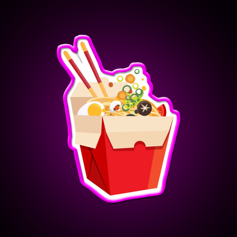 Chinese Noodles Food Led Neon Sign Chinese Food Rgb Color - Shineneon