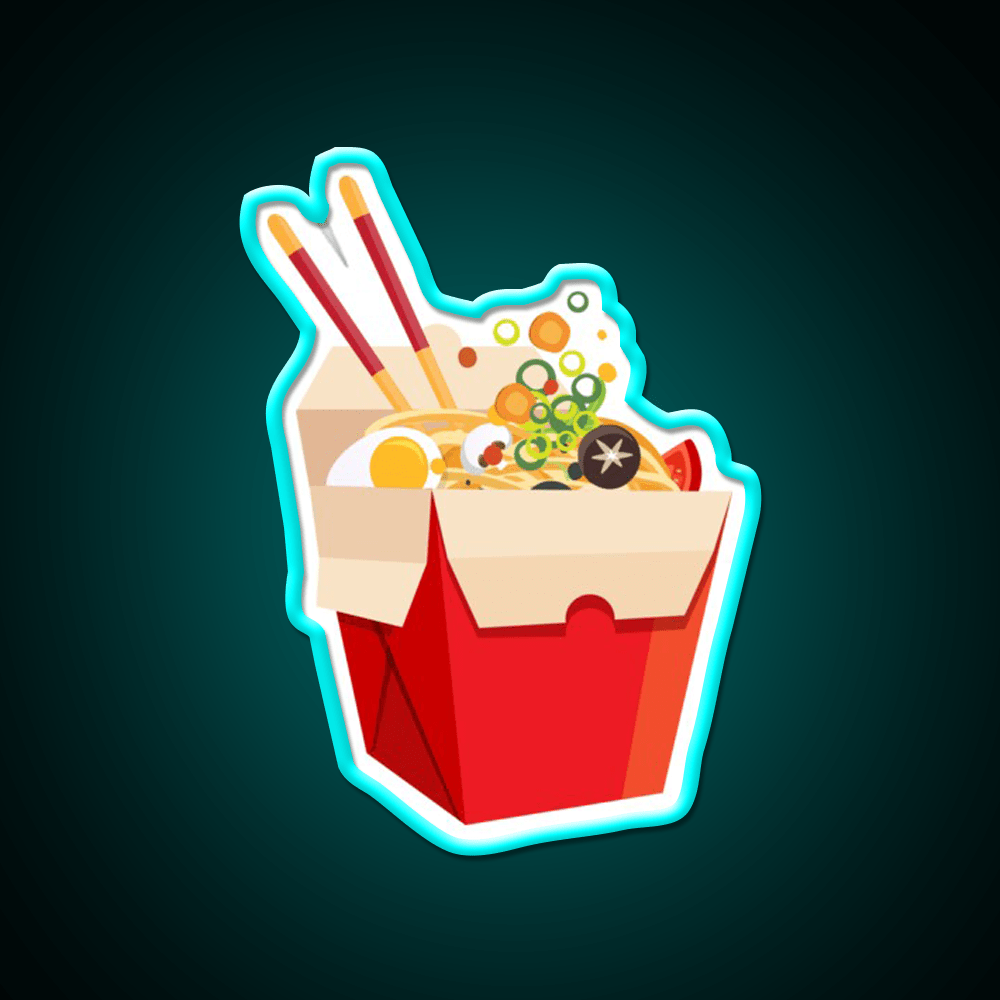Chinese Noodles Food Led Neon Sign Chinese Food Rgb Color - Shineneon