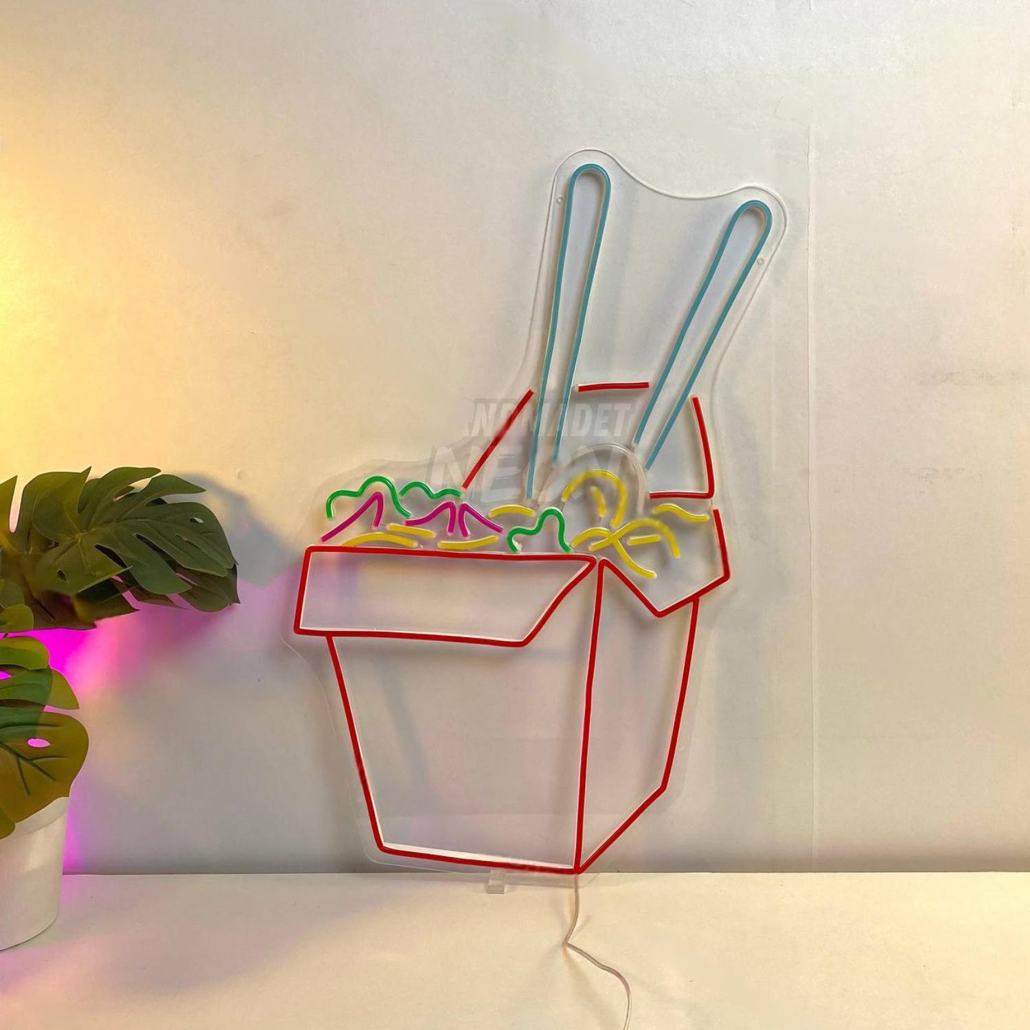 Chinese Ramen Take Out Box Led Neon Sign Food Led Neon Sign | Shineneon