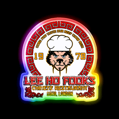 Chinese Restaurant Tiger Logo 1978 Asian Cultural Led Neon Sign Rgb Color - LED neon sign close-up detail