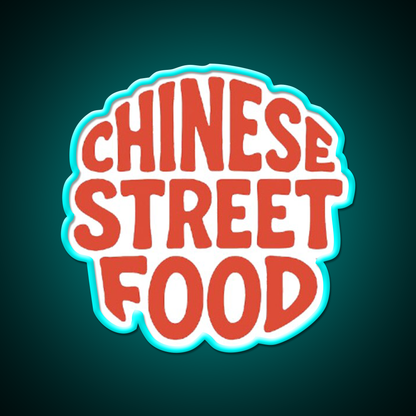 Chinese Street Food Led Neon Sign Chinese Food Rgb Color