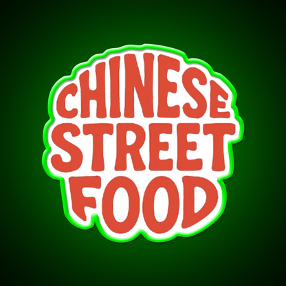 Chinese Street Food Led Neon Sign Chinese Food Rgb Color