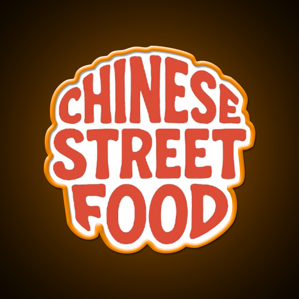 Chinese Street Food Led Neon Sign Chinese Food Rgb Color