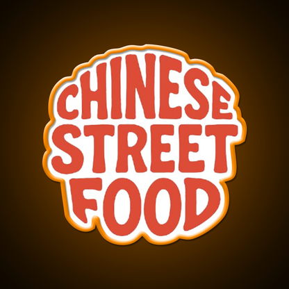 Chinese Street Food Led Neon Sign Chinese Food Rgb Color