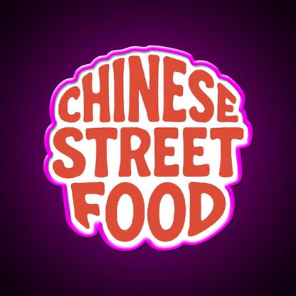 Chinese Street Food Led Neon Sign Chinese Food Rgb Color