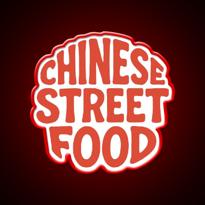 Chinese Street Food Led Neon Sign Chinese Food Rgb Color