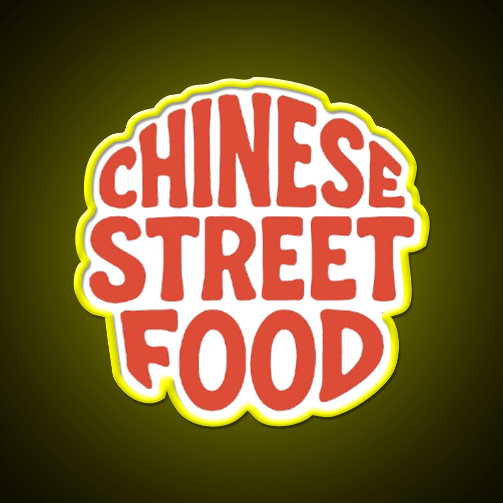 Chinese Street Food Led Neon Sign Chinese Food Rgb Color - Shineneon