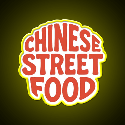 Chinese Street Food Led Neon Sign Chinese Food Rgb Color - Shineneon