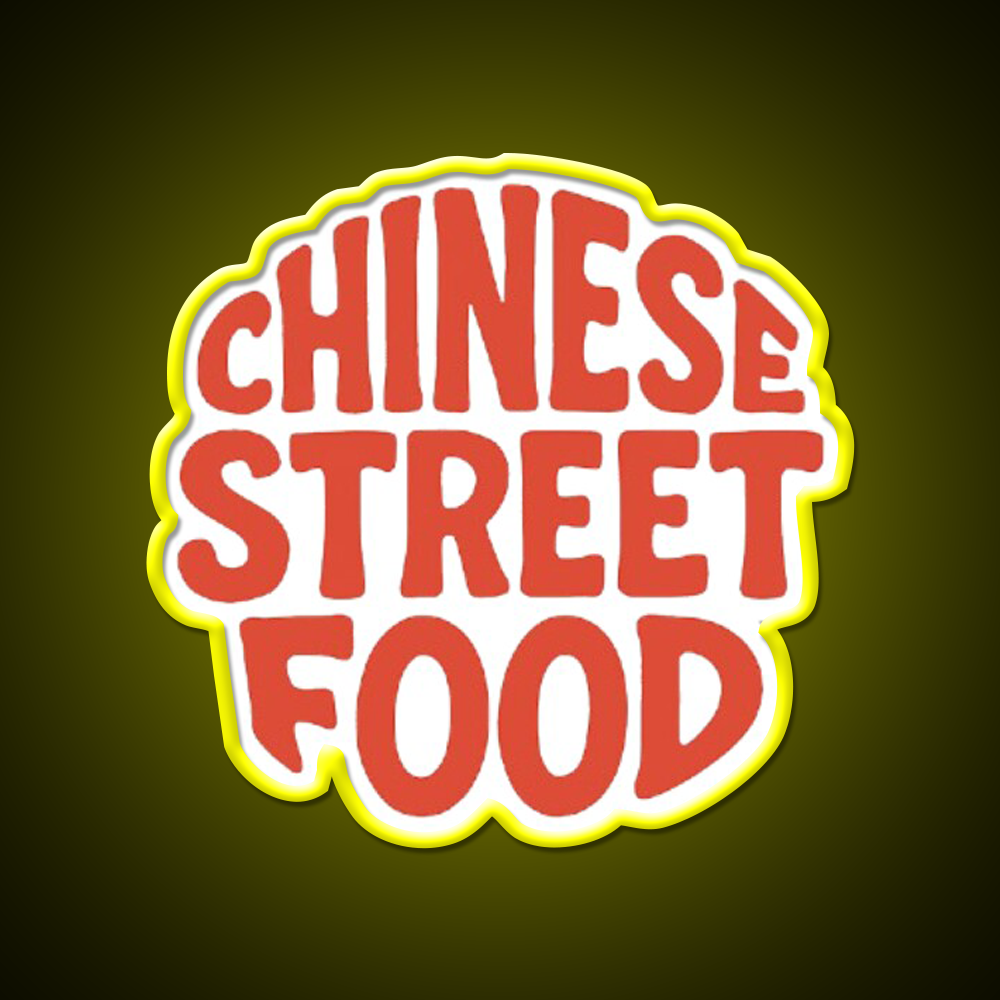 Chinese Street Food Led Neon Sign Chinese Food Rgb Color