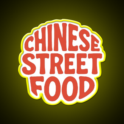 Chinese Street Food Led Neon Sign Chinese Food Rgb Color